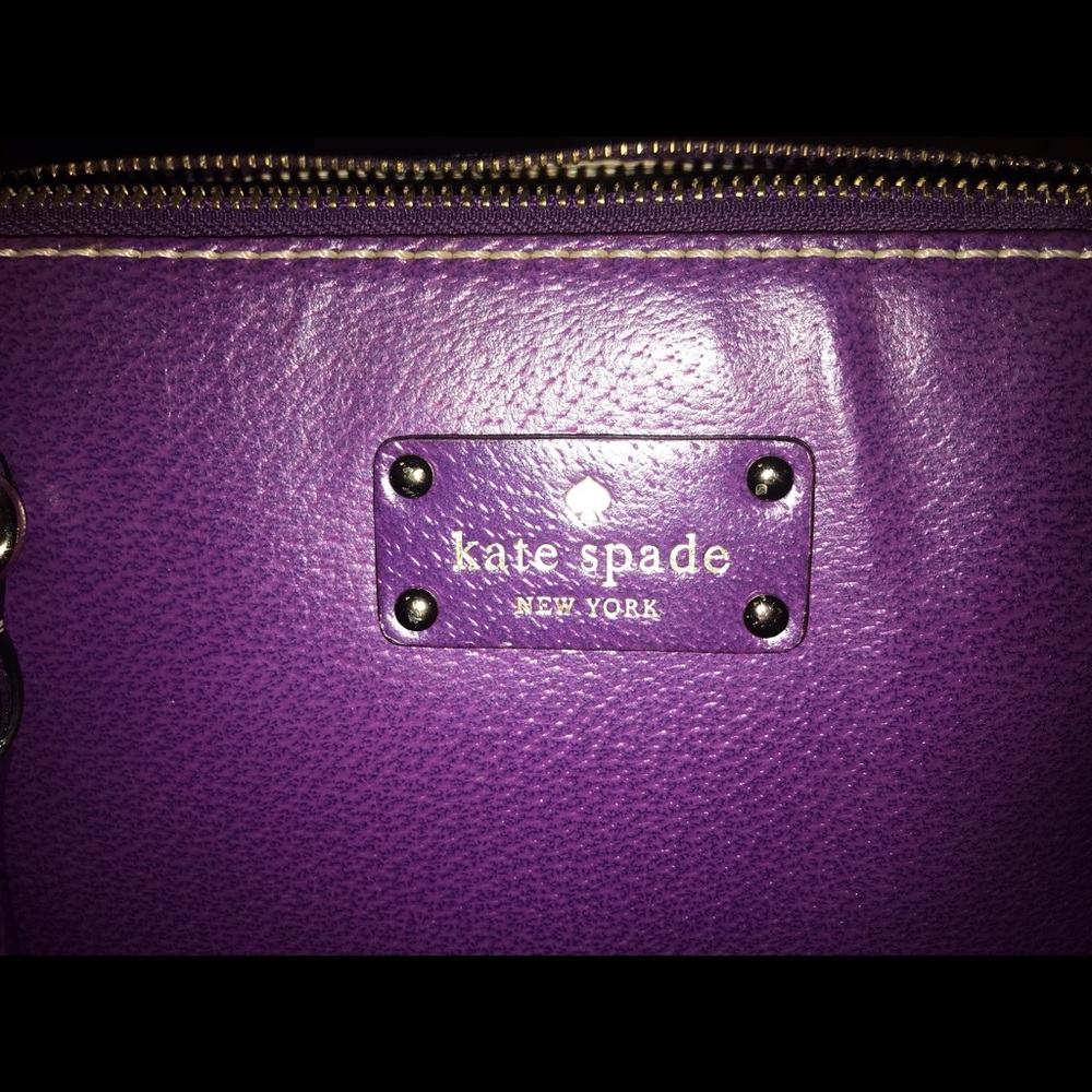 Kate Spade purple Leather Hobo